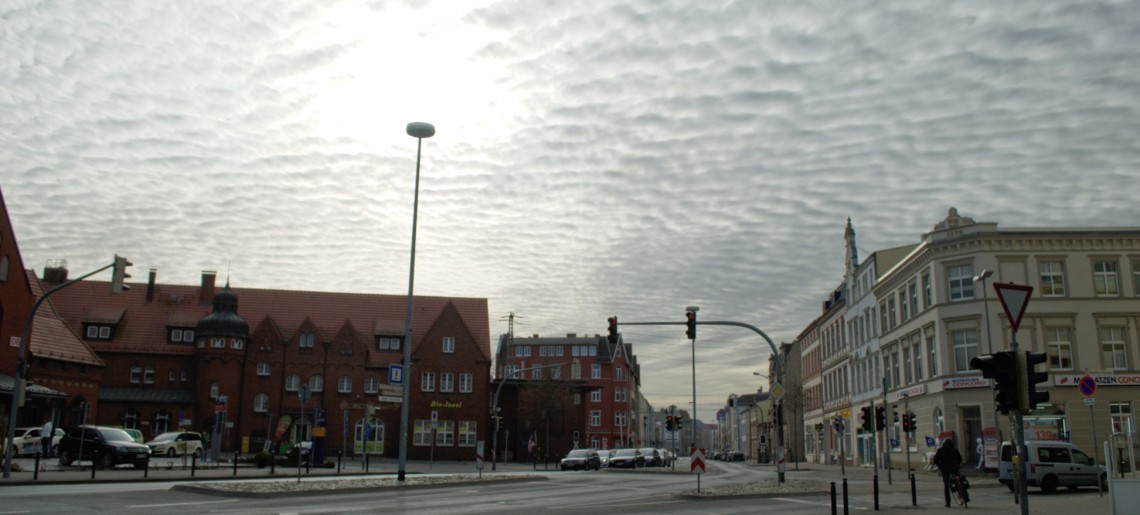 Faszinierende Wolken über Stralsund