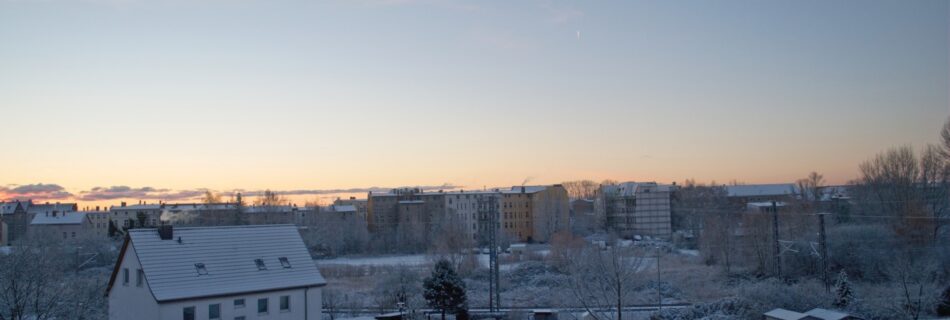 Wintermorgen in Stralsund